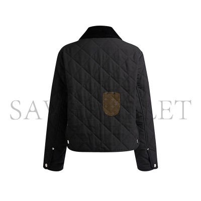 BURBERRY CORDUROY-TRIMMED QUILTED SHELL JACKET 8078519